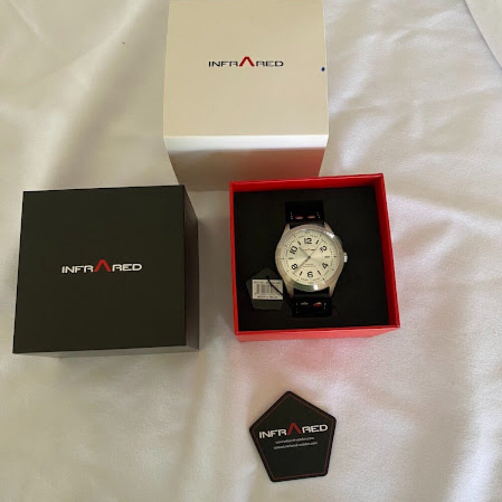 Infra Red Men's watch, Sunray White